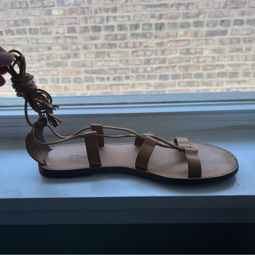 Madewell The Boardwalk Lace-Up Wrap Sandal - Size 7.5 - Picture 9 of 14